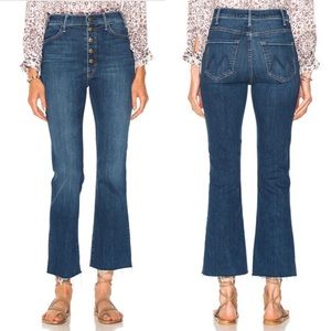 Mother Hustler Snap Down Ankle Fray in Medium Kitty